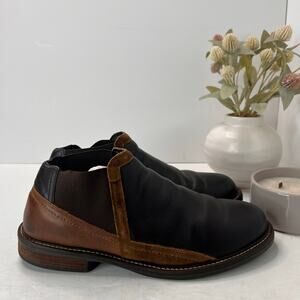 Naot Business Roast Saddle Seal Brown Suede Boot Black/Brown Men's 9/EU 42